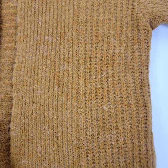 LK Luv Split side open front Mustard cardigan size medium - Picture 5 of 12